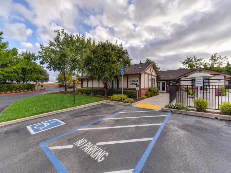 Leasing Office Entrance Walkway, Street with
